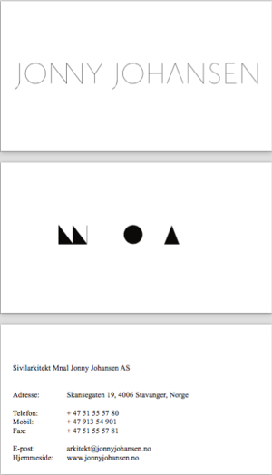 Logo Sivilarkitekt mnal Jonny Johansen as 